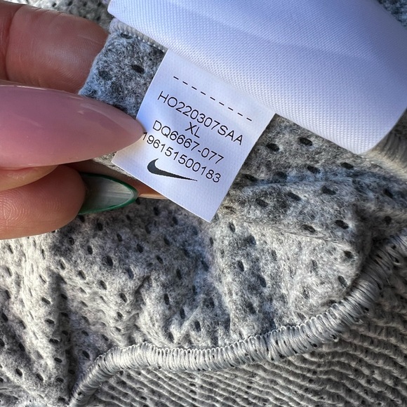 Nike Forward hooded Bomber Jacket Women's Oversized sz XL gray grey DQ6667-077 - Picture 6 of 6